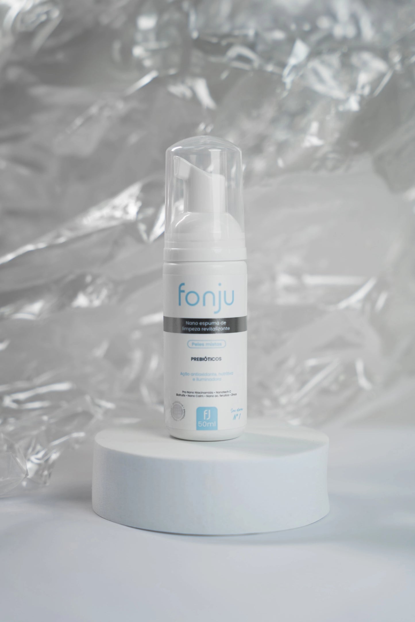 Espuma de Limpeza Revitalizante Peles Mistas 50ml - Fonju