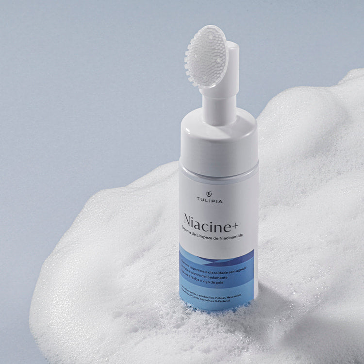 Tulípia Espuma de Limpeza Niacinamida 150ml – Antiacne, Poros e Oleosidade