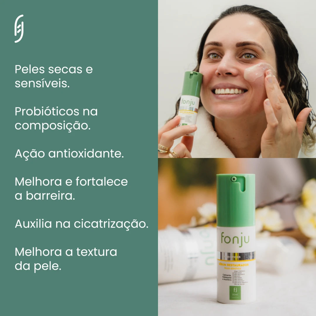 Sérum Restaurador Peles Secas e Sensíveis 30 ml / 31g - Fonju