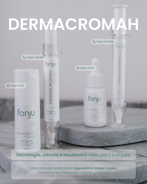 Kit Linha Dermacromah – Tratamento Facial Intensivo - 4 produtos, Revitaliza, Lumina, Suaviza e Código