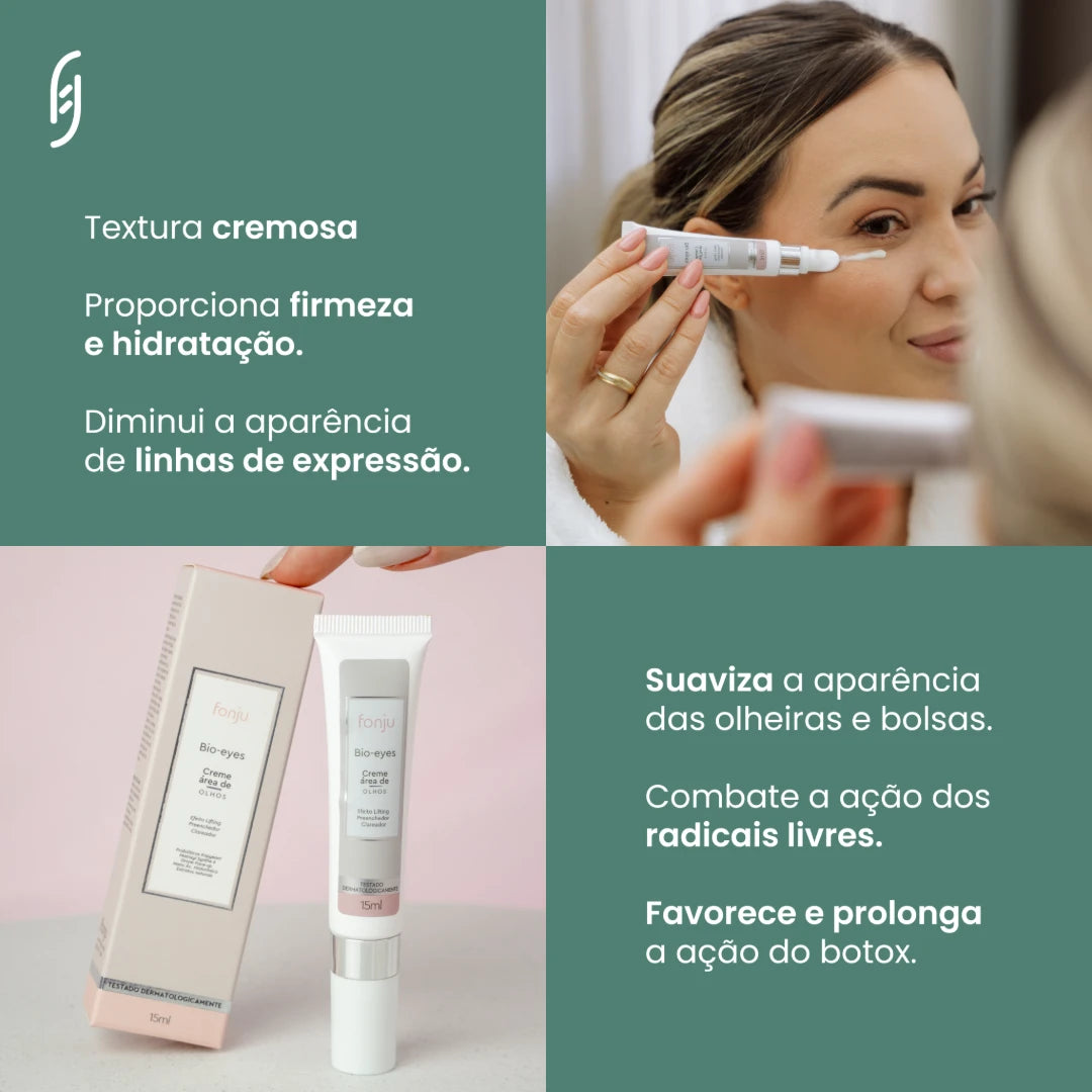 Creme Bio Eyes Área de Olhos 15 ml / 15g - Fonju