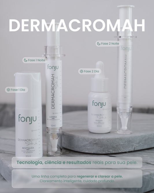 Kit Linha Dermacromah – Tratamento Facial Intensivo - 4 produtos, Revitaliza, Lumina, Suaviza e Código